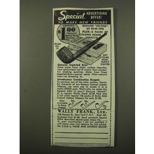 1947 Wally Frank Pipes Ad - Special Advertising Offer!