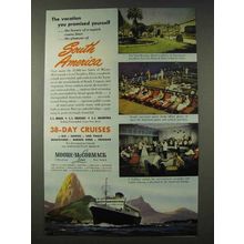 1948 Moore-McCormack Lines Cruise Ad - You Promised