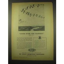 1949 Du Pont Sporting Powders Ad - Hans Kleiber - Geese