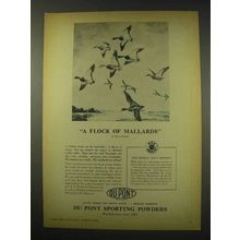 1949 Du Pont Sporting Powders Ad - Hans Kleiber - Mallards