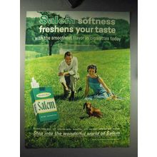 1964 Salem Cigarettes Ad - Softness Freshens Taste