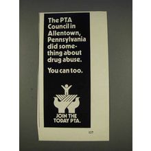 1977 PTA Parent Teacher Association Ad - Drug Abuse