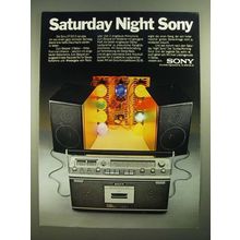 1979 Sony CF-515S Portable Radio Ad - in German