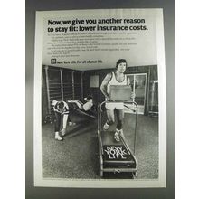 1980 New York Life Insurance Ad - Reason to Stay Fit