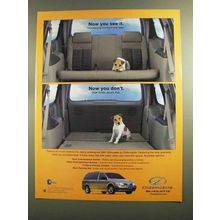 2001 Oldsmobile Silhouette Ad - Now You See It