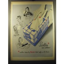 1949 Scott Scotties Tissues Ad - Scotties are softies