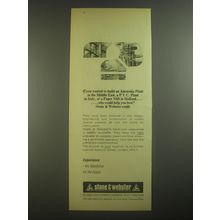 1967 Stone & Webster Ad - If you wanted to build an Ammonia Plant