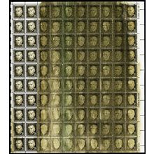 1289b, MNH 20¢ MASSIVE Ink Smear Freak Error Sheet of 100 Stamps - Stuart Katz