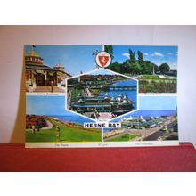 multiview, HERNE BAY, KENT unused postcard. by Elgate =