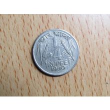 India 1950 1/4 Rupee Coin