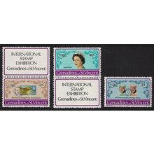 St. Vincent Gren London 1980 Stamp Exhibition 3v Labels 1980 MNH SG#167-169