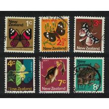 New Zealand Fish Fauna Small Collection 6v 1970 Canc SG#914=924