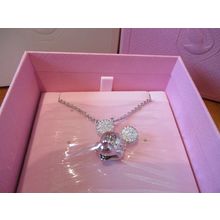 Swarovski Jewellery Disney Mickey Mouse pendant, White, Rhodium plated 5669 BNIB