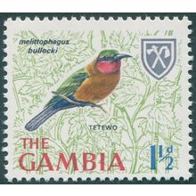 Gambia 1966 1½d Red-throated Bee-eater SG235 MNH