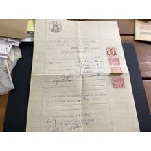 ICOLLECTZONE Argentina 1914 Document with Revenue Stamps (B300)