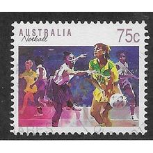 AUS 1989 75c 'SPORTS - NETBALL' FINE USED (EBID67-314)