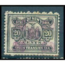 Used Revenue 20c N.Y. Stock Transfer Fine Just Clears WA2853