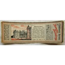 1955 Typhoo Famous Buildings card 4 Holyrood Palace