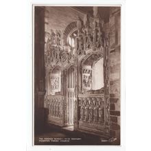 The Kirkham Screen Paignton Parish Church Devon Postcard Walter Scott 571