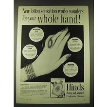 1948 Hinds Honey and Almond Fragrance Cream Ad - Works Wonders