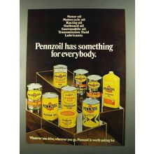 1972 Pennzoil Oil Ad - Has Something for Everybody