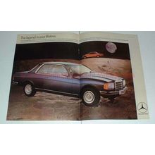 1978 2-page Mercedes 280CE Car Ad - Legend in Lifetime!