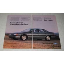 1987 Ford Taurus Ad - Advanced design. Designed to reward you