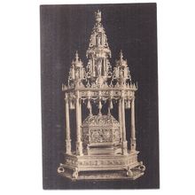 CASKET OF THE HOLY BLOOD by John Crabbe, 1617, BRUGES unused antique postcard =