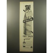 1950 Dry Sack Sherry Ad - Dry Sack fine imported Spanish Sherry