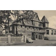 Frische Quelle Germany Antique Pension Hotel Hiddesden Postcard