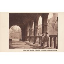 Children Under The Arches Chipping Campden Gloucester Old Postcard