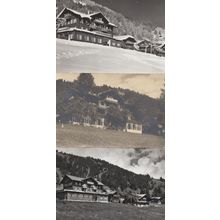 Pension Schlegeli Adelboden Hotel 3x Old Switzerland Postcard s