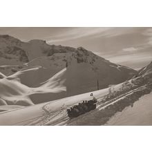 Adelboden Skiing Fram Hahnenmoos-Pass Transport Switzerland Postcard