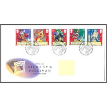 1992 GB FDC - Gilbert & Sullivan - Typed Address