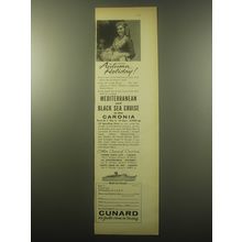 1959 Cunard Cruise Advertisement - Autumn Holiday