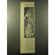 1960 Best & Co. Hostess Robe by Flobert Advertisement - Regal Brocade