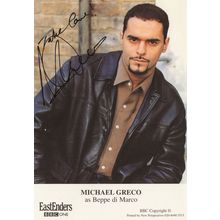 Michael Greco as Beppe Di Marco Eastenders Hand Signed Cast Card Photo