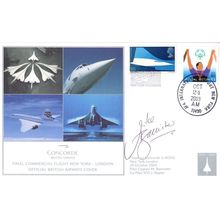Mike Bannister Concorde Pilot Boston To London Final Flight Hand Signed FDC