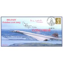 David Byass & Brian Walpole Concorde Belfast LTD TO 1 Hand Signed FDC