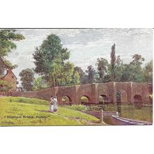 Stopham Bridge, Pulborough, Sussex, England, United Kingdom - Vintage Postcard