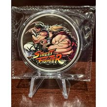 1 Oz Silver Collectible 2024 Street Fighter Colorized Coin