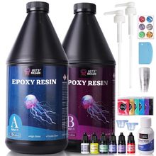 LET'S RESIN 1 Gallon Epoxy Resin Kit with Color Pigment, Crystal Clear & No Bubb
