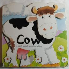 Cow-a Book About Animal Matching board book good