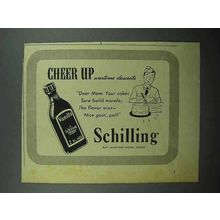1944 Schilling Vanilla Ad - Cheer Up