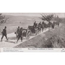Our Gunners Going To Victory French WW1 Military Postcard