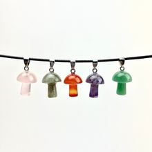 Mini Mushroom Pendants | Choose a Stone![ ]