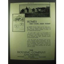 1920 The Housing Company Ad - Vital Need Today