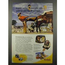 1950 Kodak Kodachrome Film Ad - Cowboy