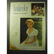 1950 Kodak Kodacolor Film Ad - Report and Invitation