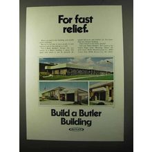 1971 Butler Buildings Ad - For Fast Relief